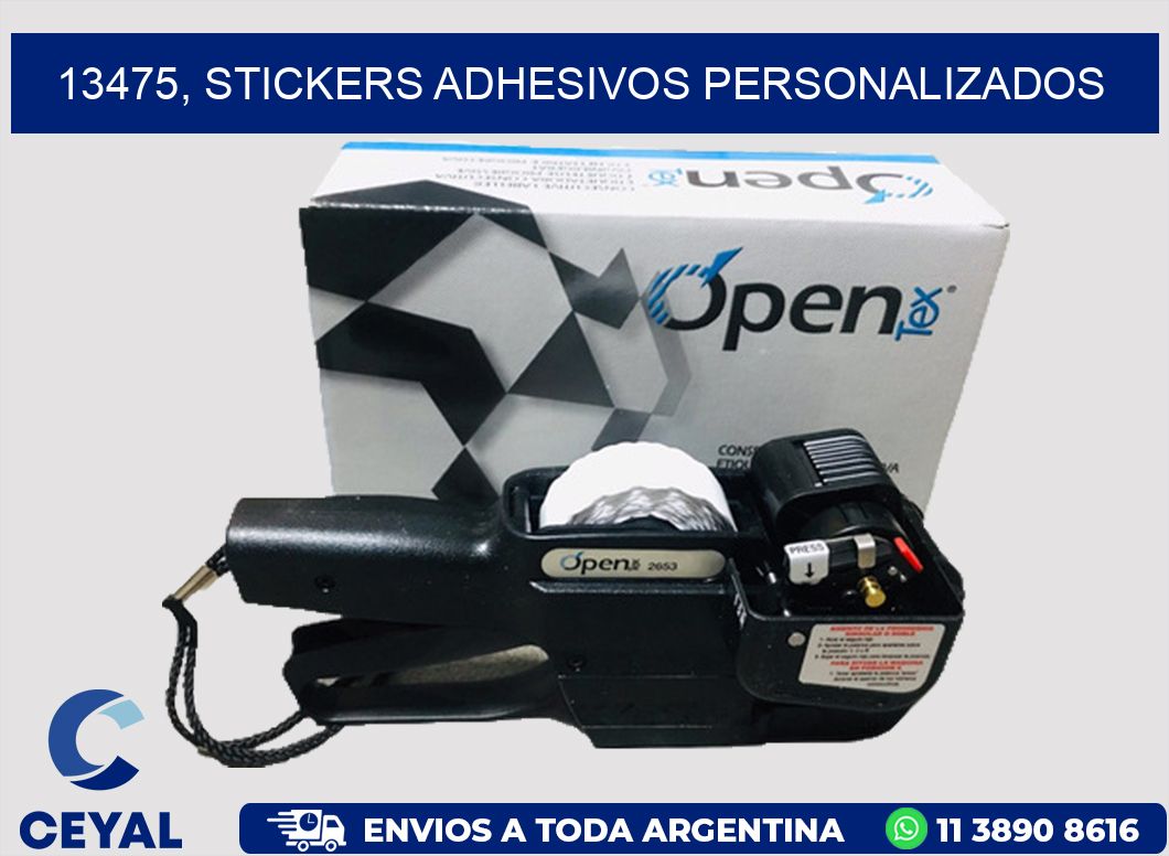 13475, stickers adhesivos personalizados