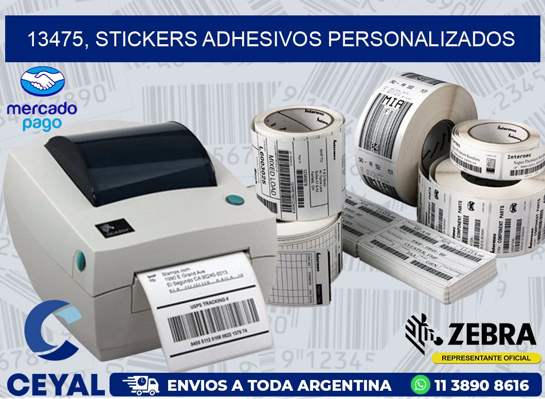 13475, stickers adhesivos personalizados