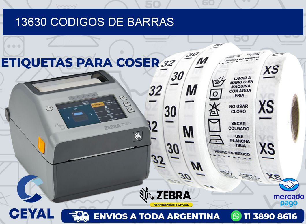 13630 CODIGOS DE BARRAS