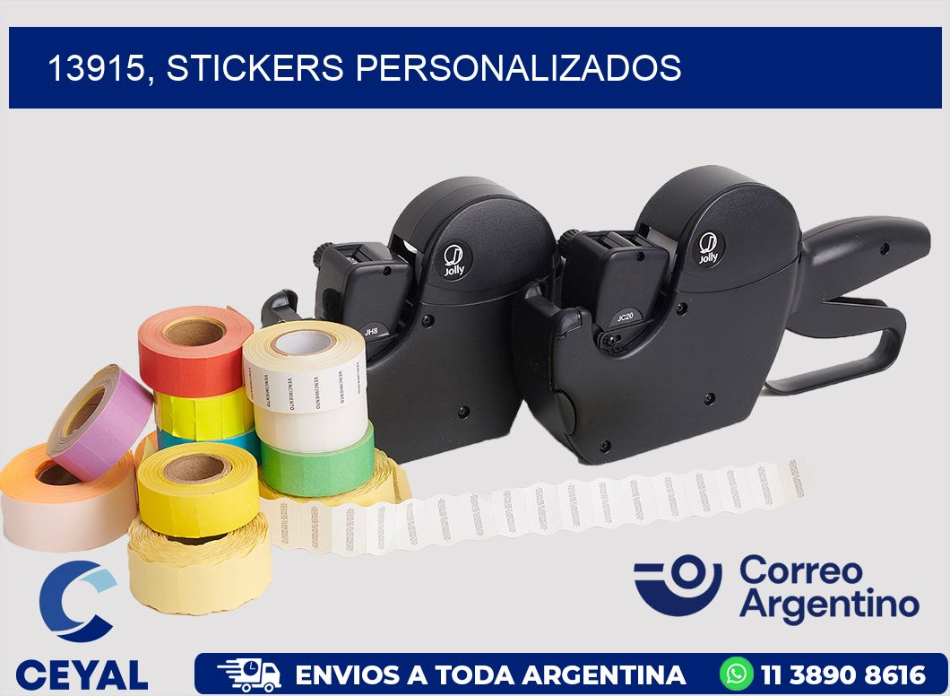 13915, stickers personalizados