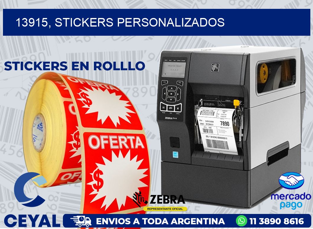 13915, stickers personalizados