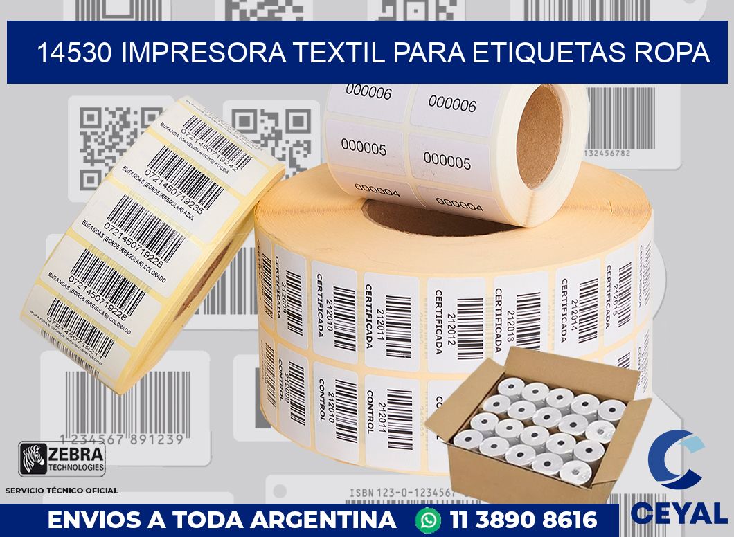 14530 IMPRESORA TEXTIL PARA ETIQUETAS ROPA