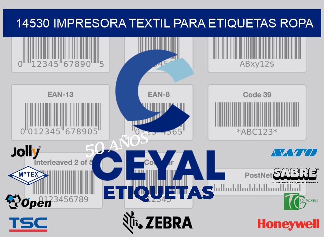 14530 IMPRESORA TEXTIL PARA ETIQUETAS ROPA