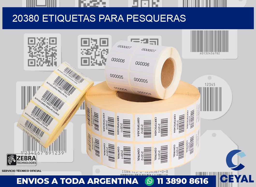 20380 ETIQUETAS PARA PESQUERAS