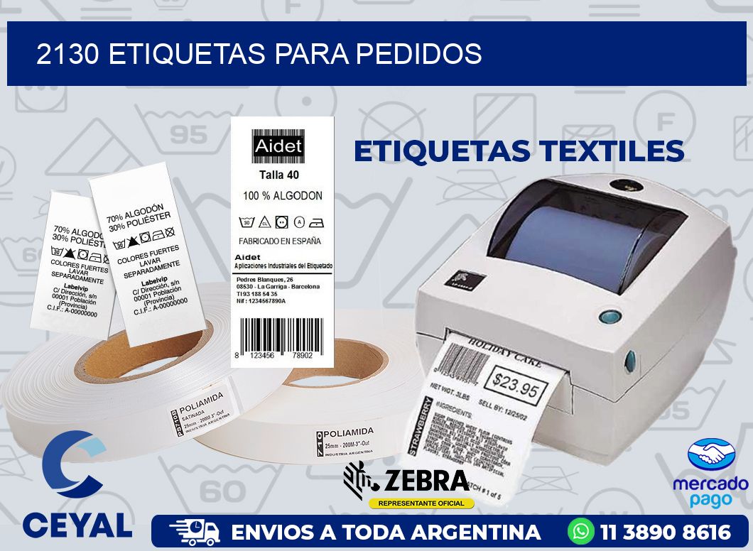 2130 ETIQUETAS PARA PEDIDOS