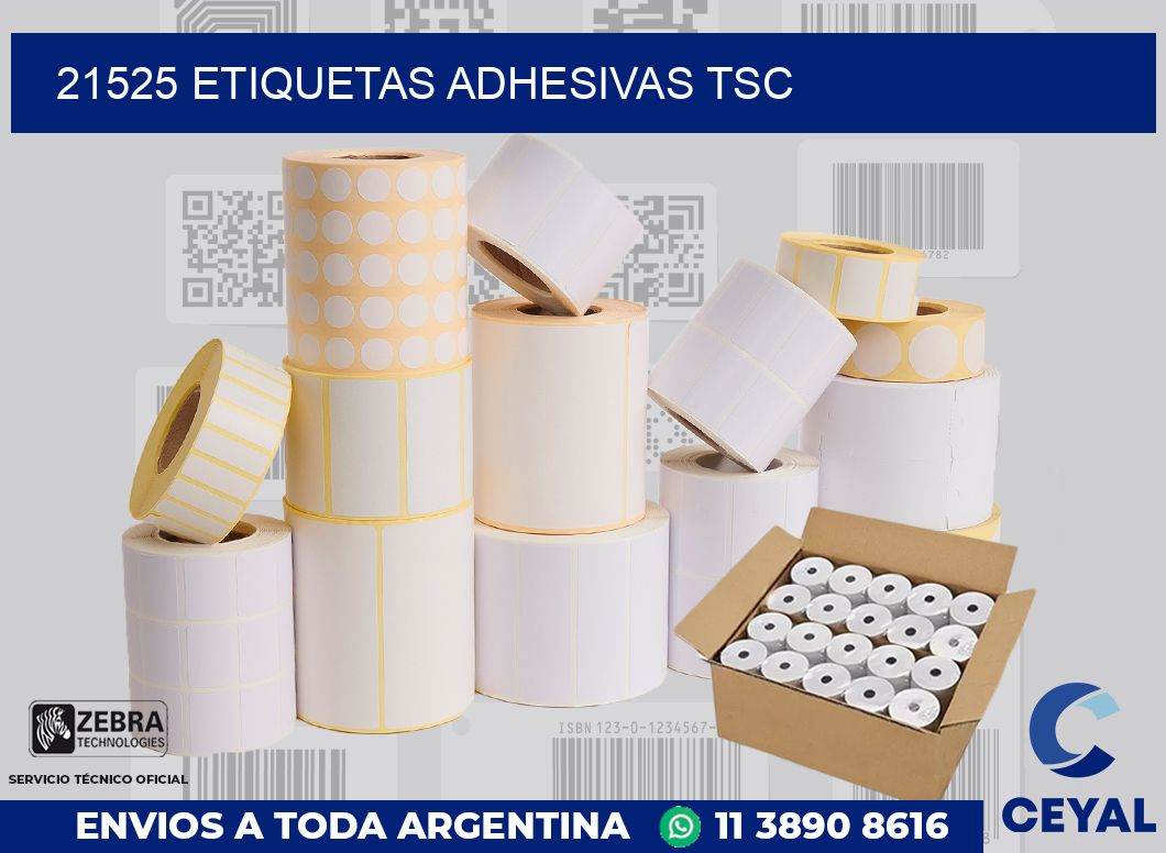 21525 ETIQUETAS ADHESIVAS TSC