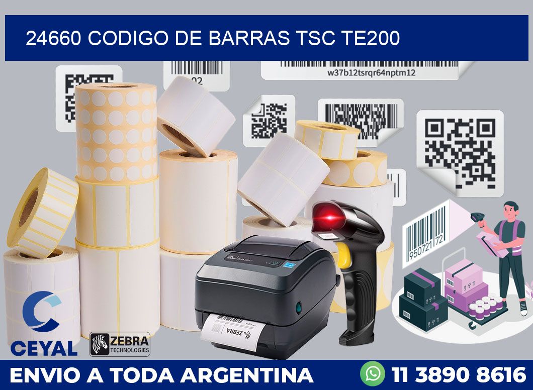 24660 CODIGO DE BARRAS TSC TE200