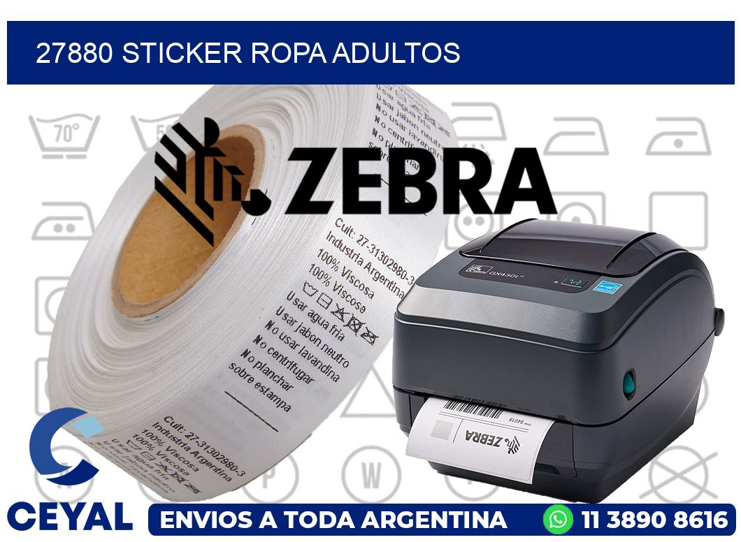 27880 STICKER ROPA ADULTOS