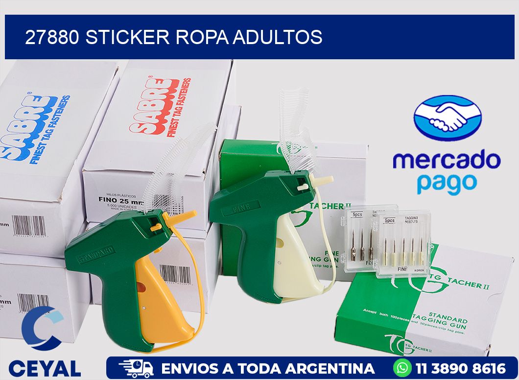 27880 STICKER ROPA ADULTOS