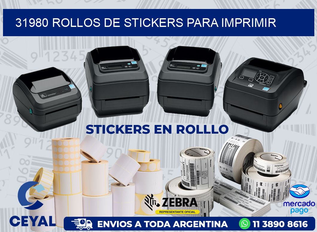 31980 ROLLOS DE STICKERS PARA IMPRIMIR