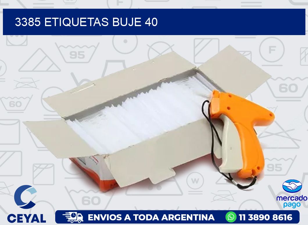 3385 ETIQUETAS BUJE 40