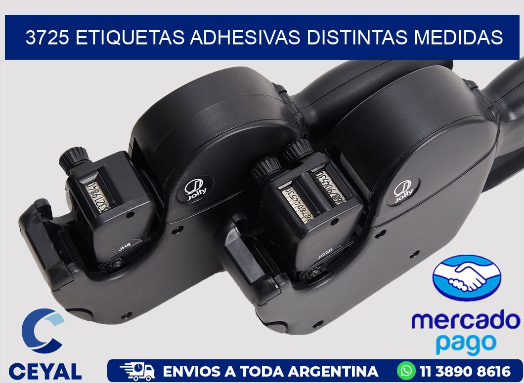 3725 ETIQUETAS ADHESIVAS DISTINTAS MEDIDAS