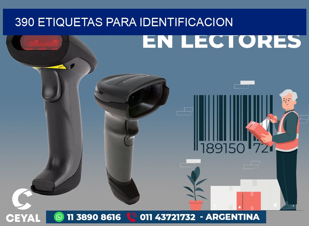 390 ETIQUETAS PARA IDENTIFICACION