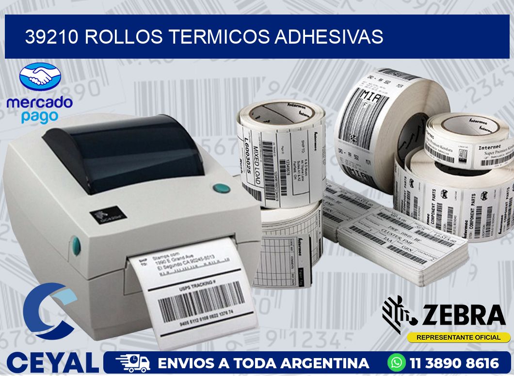 39210 ROLLOS TERMICOS ADHESIVAS