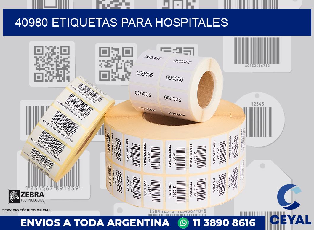 40980 ETIQUETAS PARA HOSPITALES