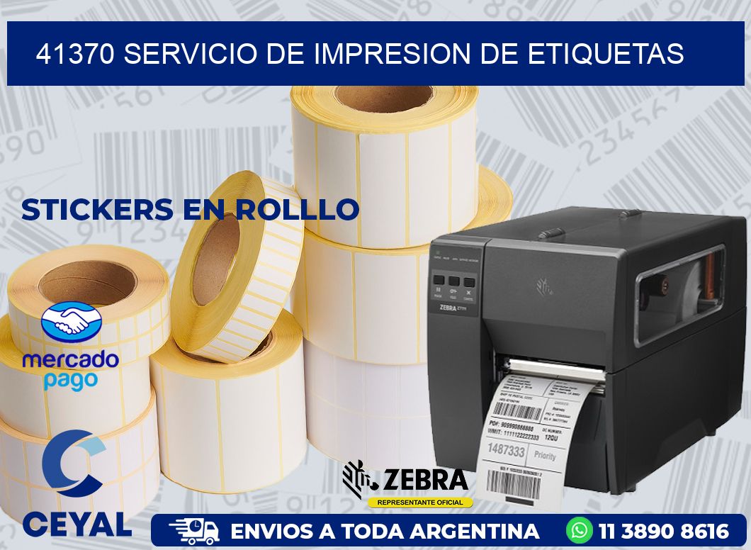 41370 SERVICIO DE IMPRESION DE ETIQUETAS