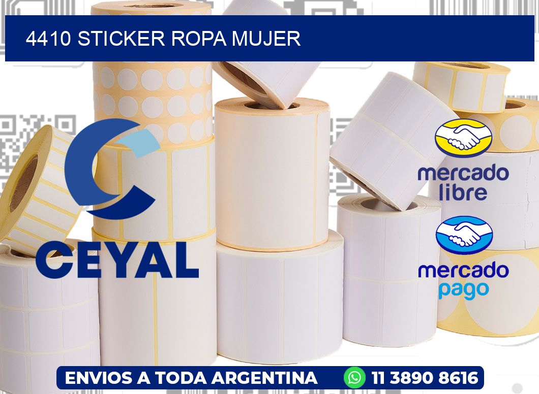 4410 STICKER ROPA MUJER