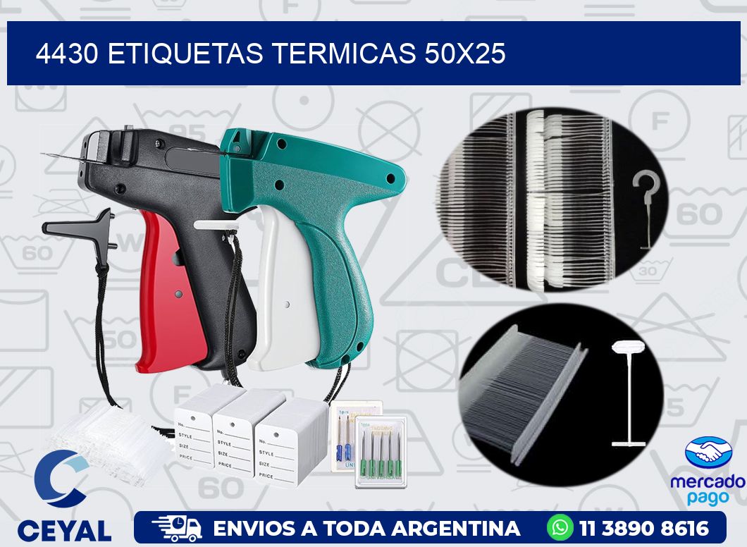 4430 ETIQUETAS TERMICAS 50X25