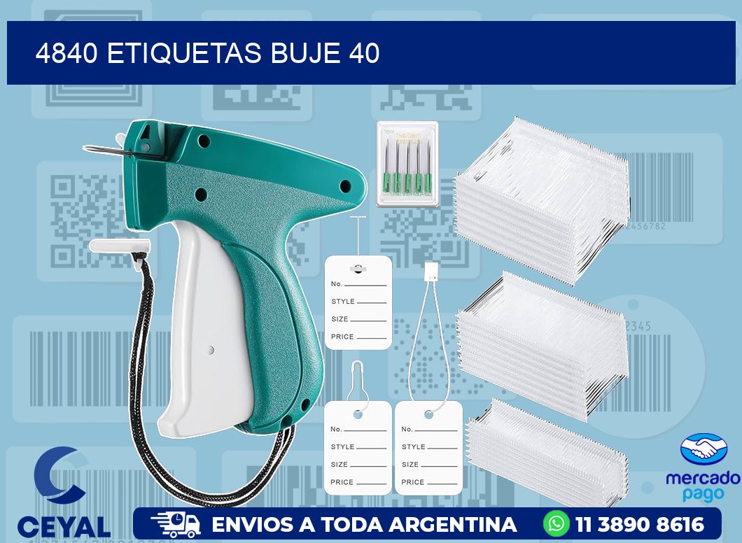 4840 ETIQUETAS BUJE 40