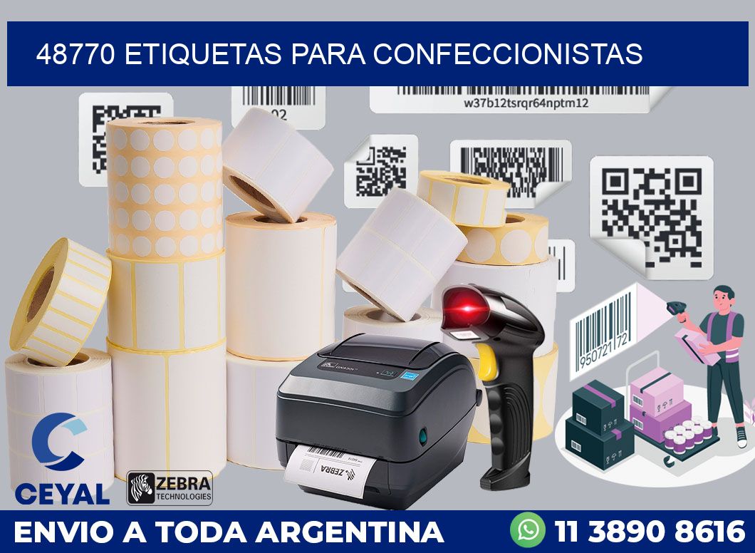 48770 ETIQUETAS PARA CONFECCIONISTAS