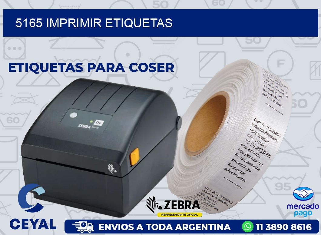 5165 IMPRIMIR ETIQUETAS