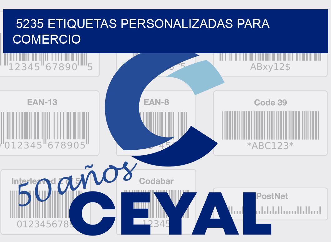 5235 ETIQUETAS PERSONALIZADAS PARA COMERCIO