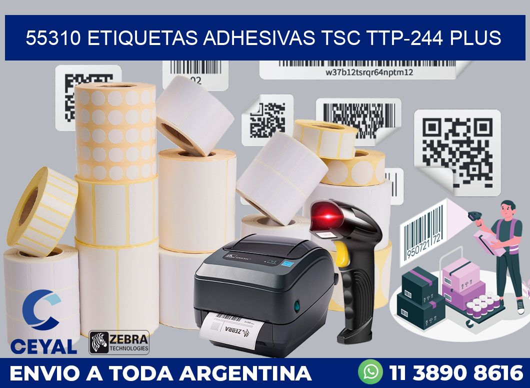 55310 ETIQUETAS ADHESIVAS TSC TTP-244 PLUS