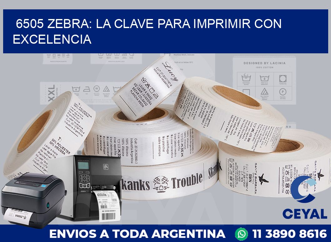 6505 ZEBRA: LA CLAVE PARA IMPRIMIR CON EXCELENCIA