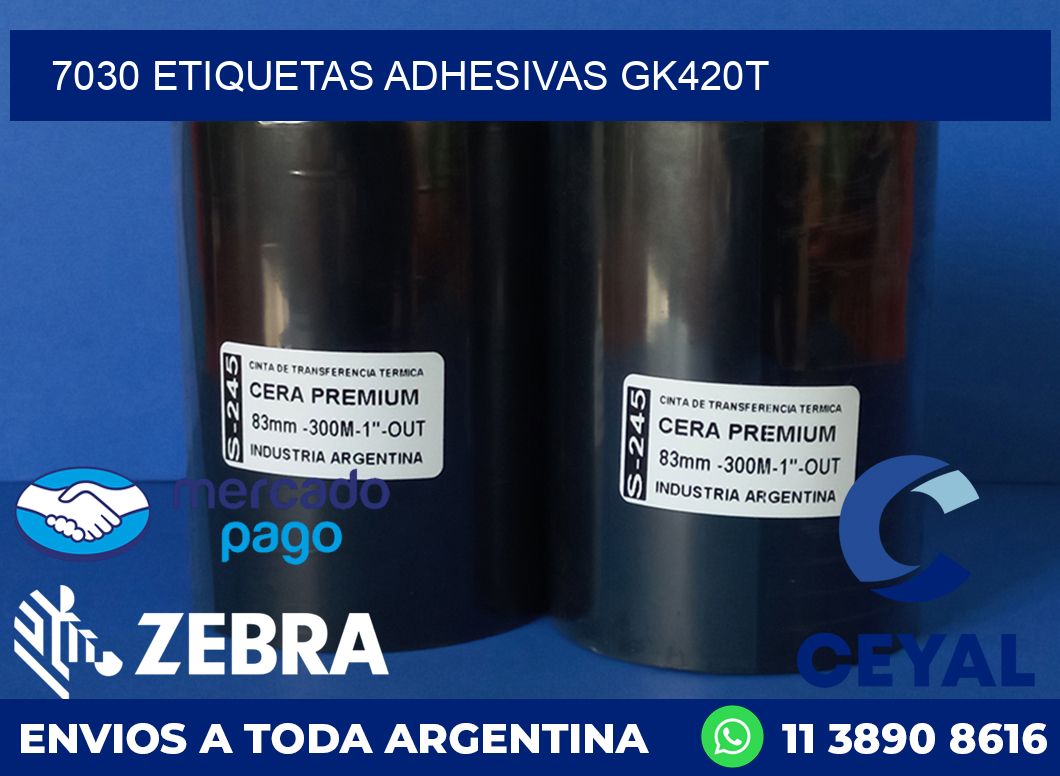 7030 ETIQUETAS ADHESIVAS GK420T