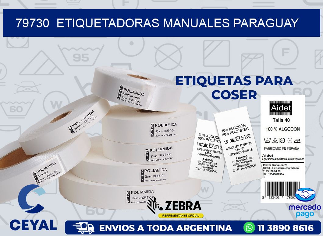 79730  ETIQUETADORAS MANUALES PARAGUAY