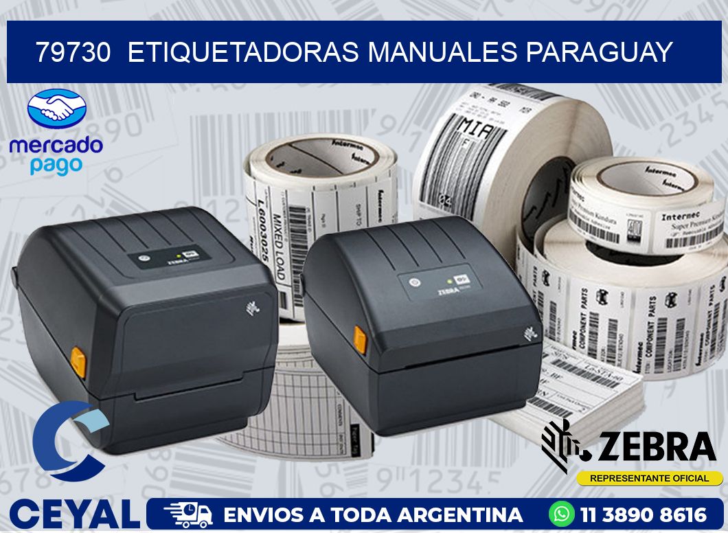 79730  ETIQUETADORAS MANUALES PARAGUAY