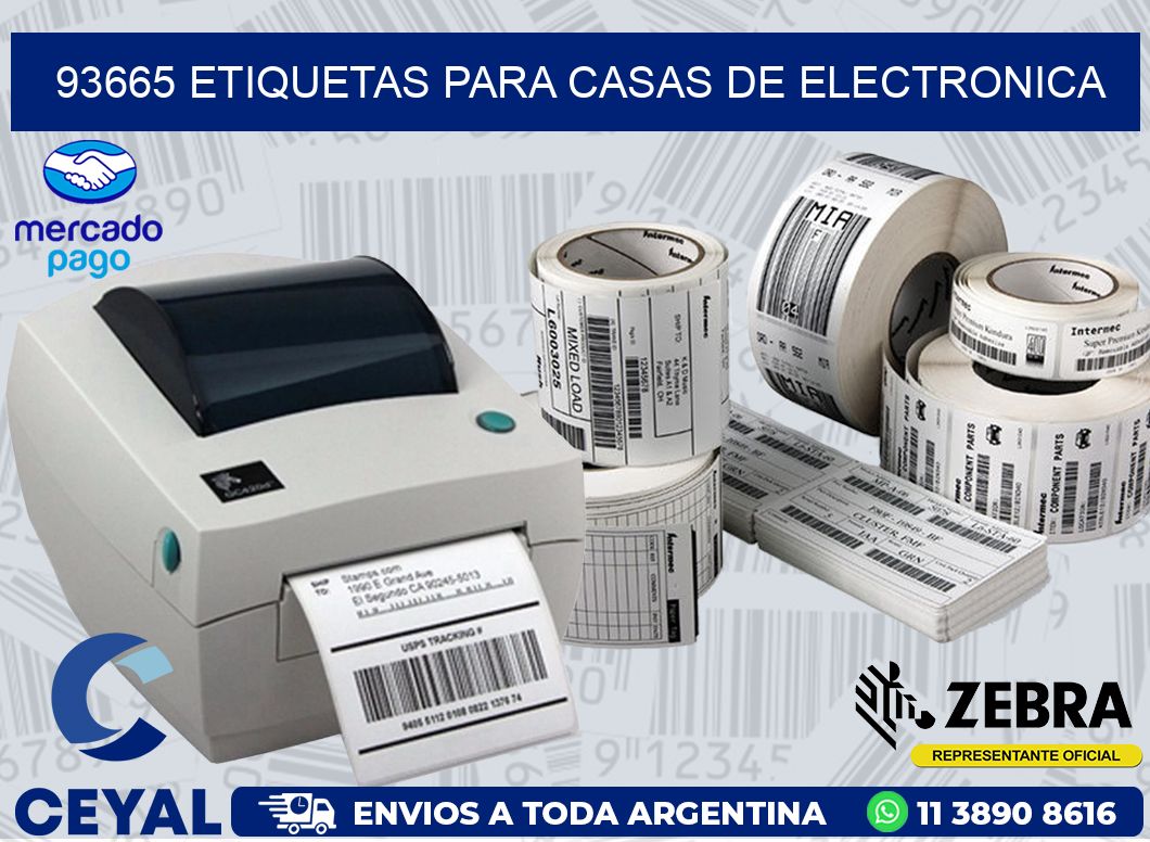 93665 ETIQUETAS PARA CASAS DE ELECTRONICA