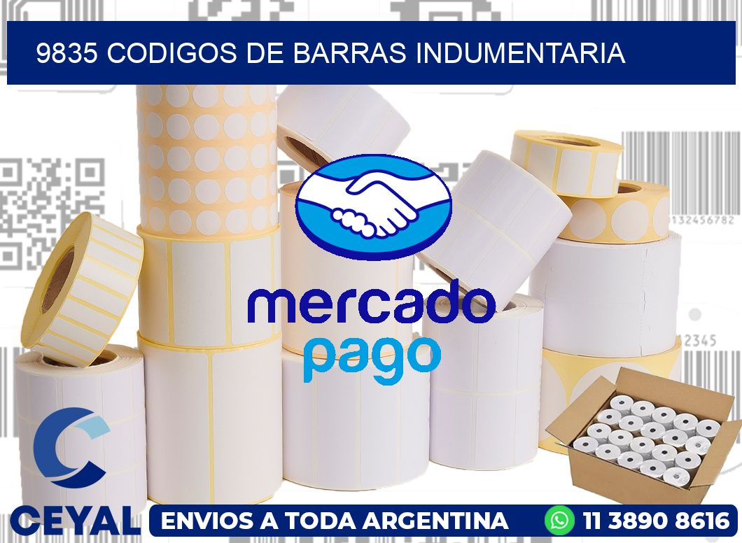 9835 CODIGOS DE BARRAS INDUMENTARIA