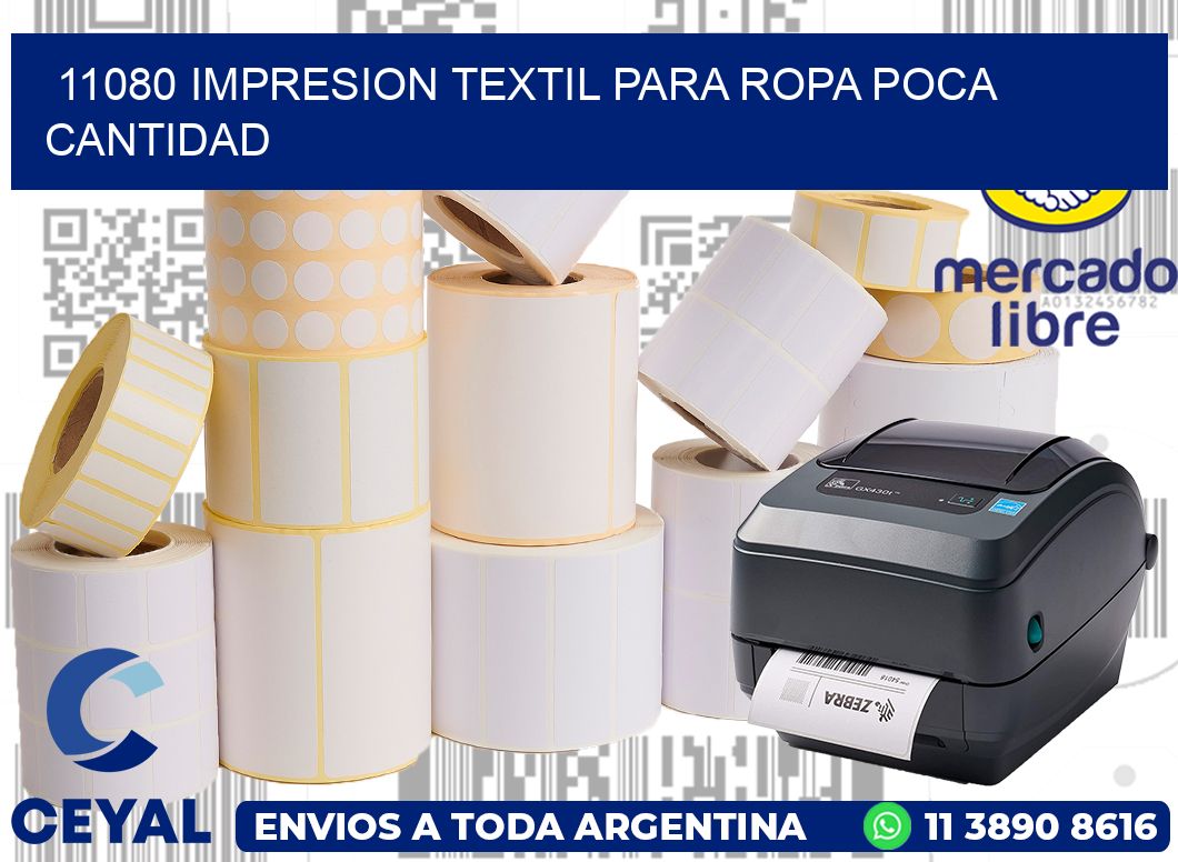 11080 IMPRESION TEXTIL PARA ROPA POCA CANTIDAD