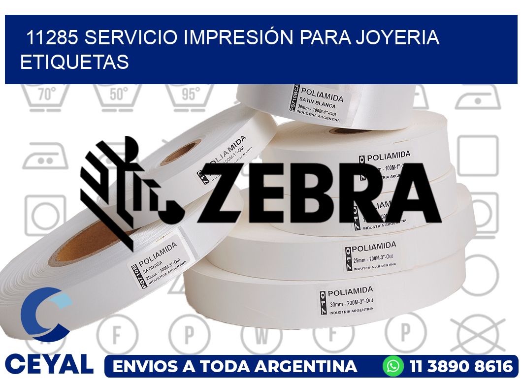 11285 SERVICIO IMPRESIÓN PARA JOYERIA ETIQUETAS