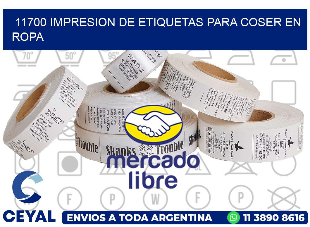 11700 IMPRESION DE ETIQUETAS PARA COSER EN ROPA