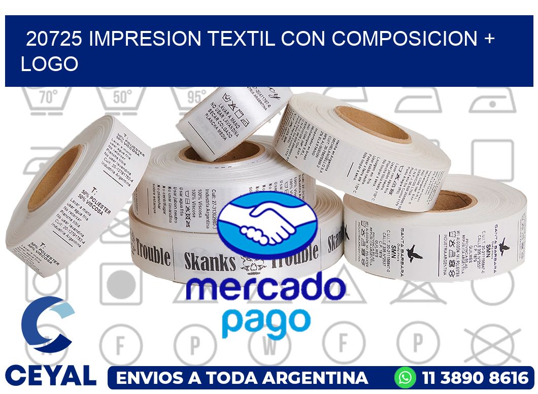 20725 IMPRESION TEXTIL CON COMPOSICION + LOGO