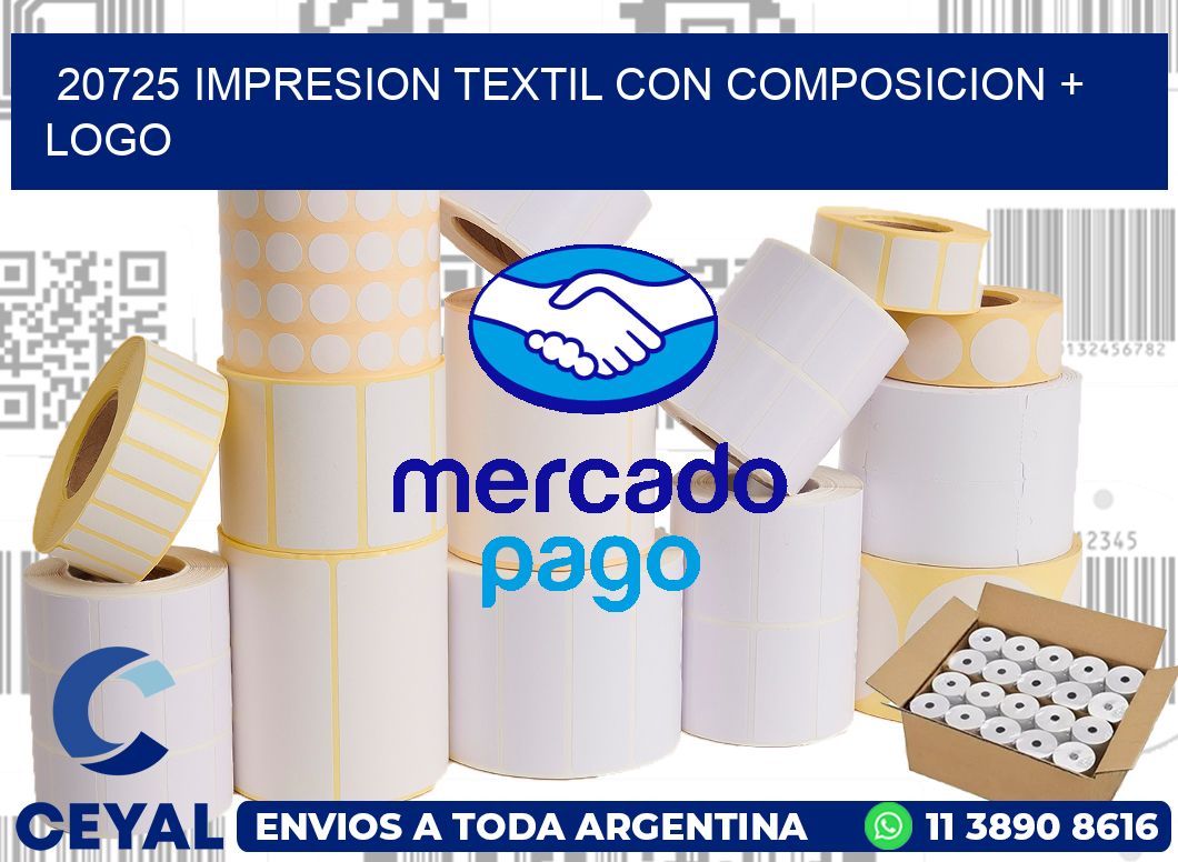 20725 IMPRESION TEXTIL CON COMPOSICION + LOGO