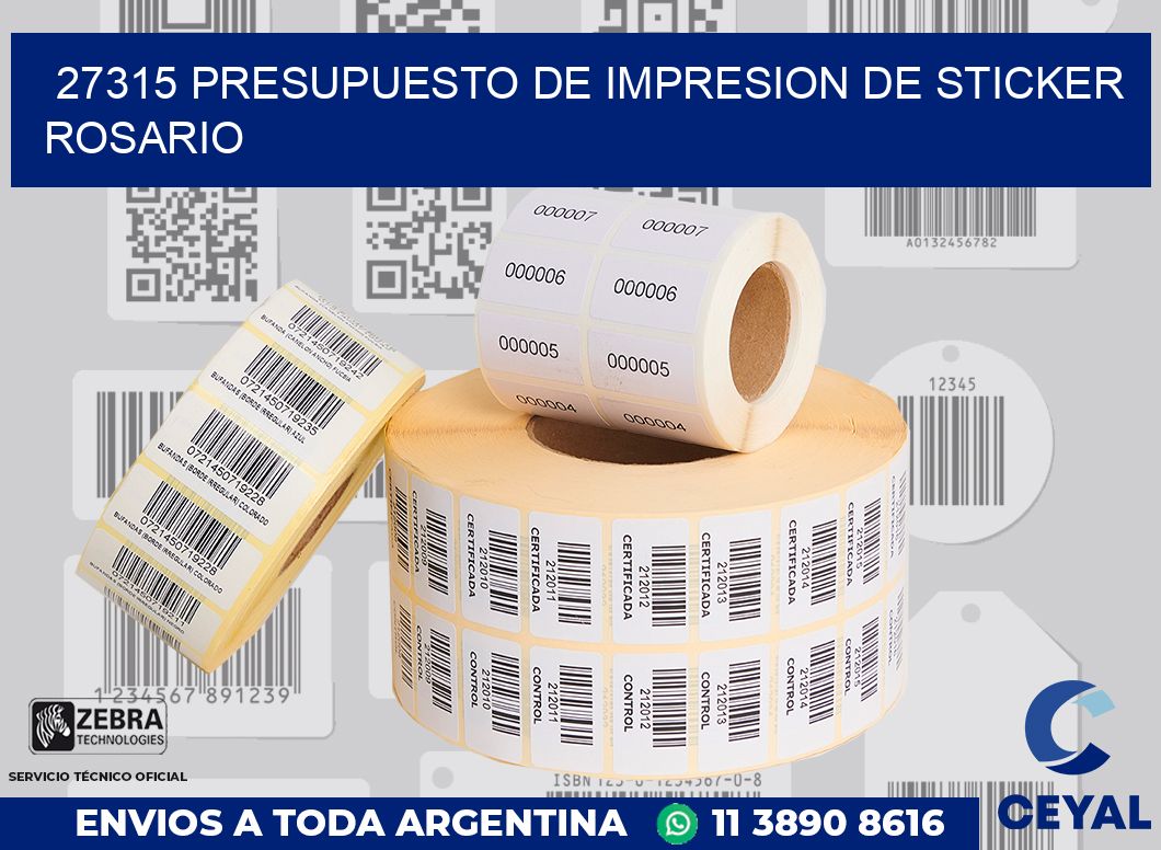 27315 PRESUPUESTO DE IMPRESION DE STICKER ROSARIO