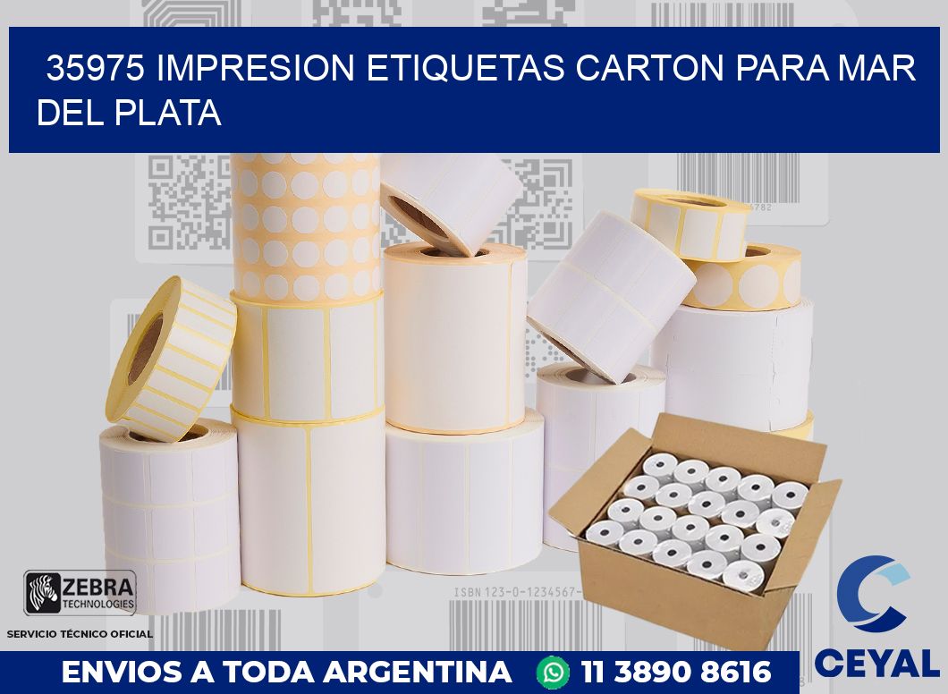 35975 IMPRESION ETIQUETAS CARTON PARA MAR DEL PLATA