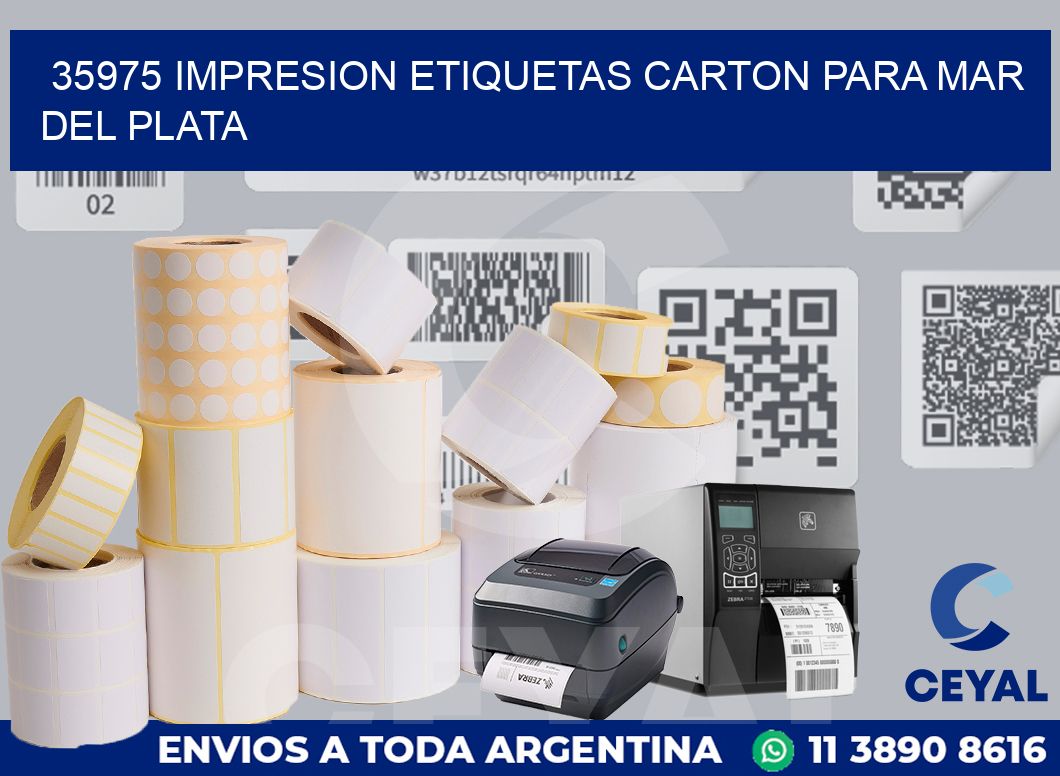 35975 IMPRESION ETIQUETAS CARTON PARA MAR DEL PLATA