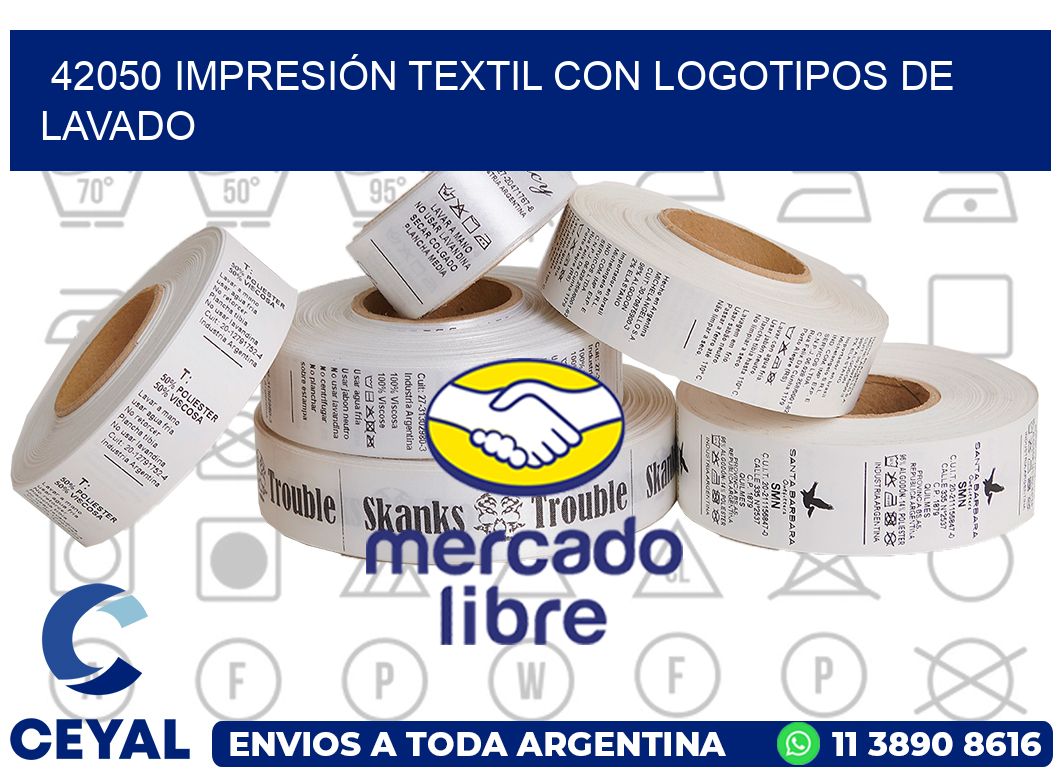 42050 IMPRESIÓN TEXTIL CON LOGOTIPOS DE LAVADO