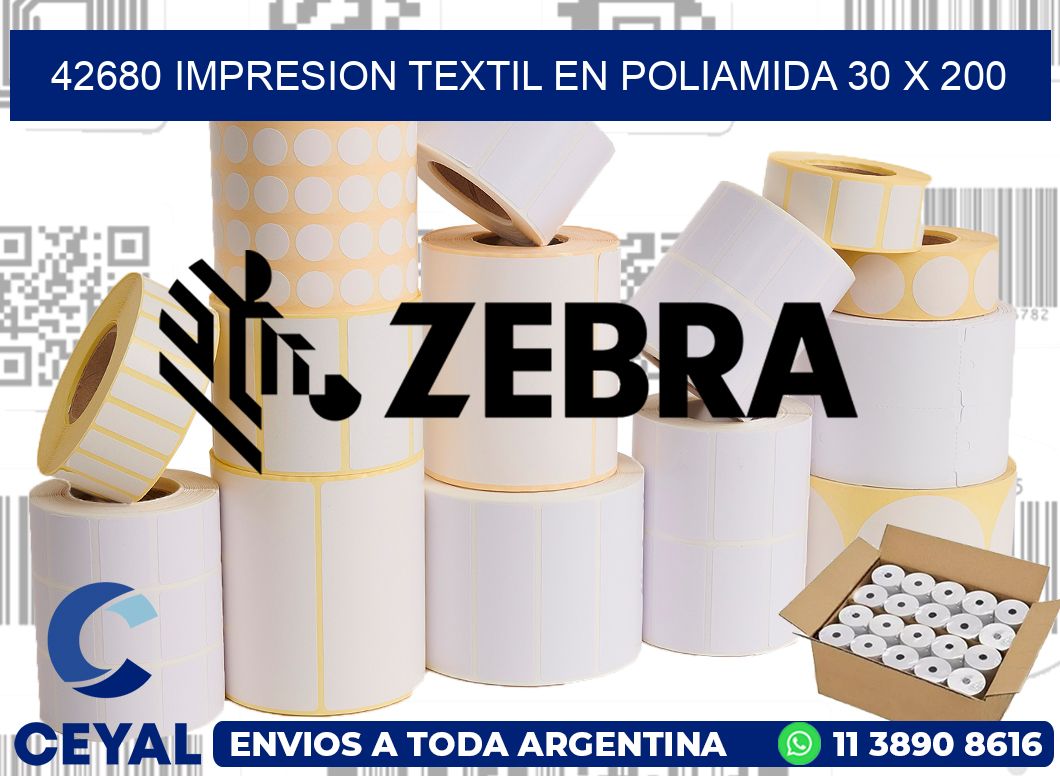 42680 IMPRESION TEXTIL EN POLIAMIDA 30 X 200