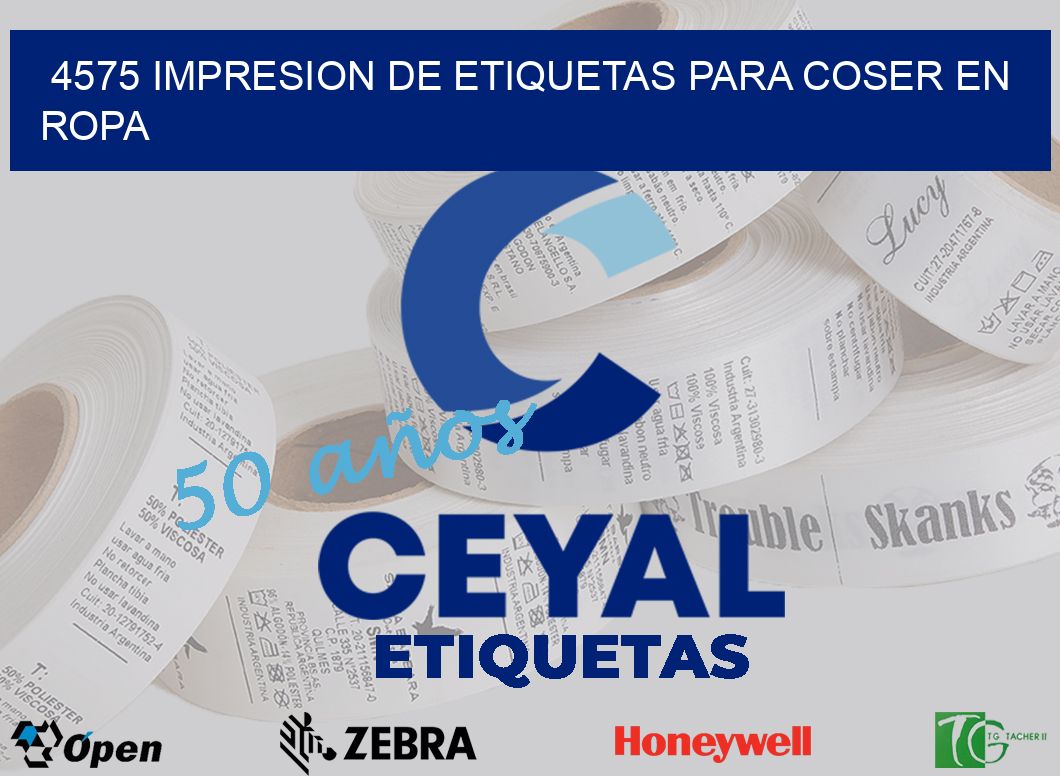 4575 IMPRESION DE ETIQUETAS PARA COSER EN ROPA