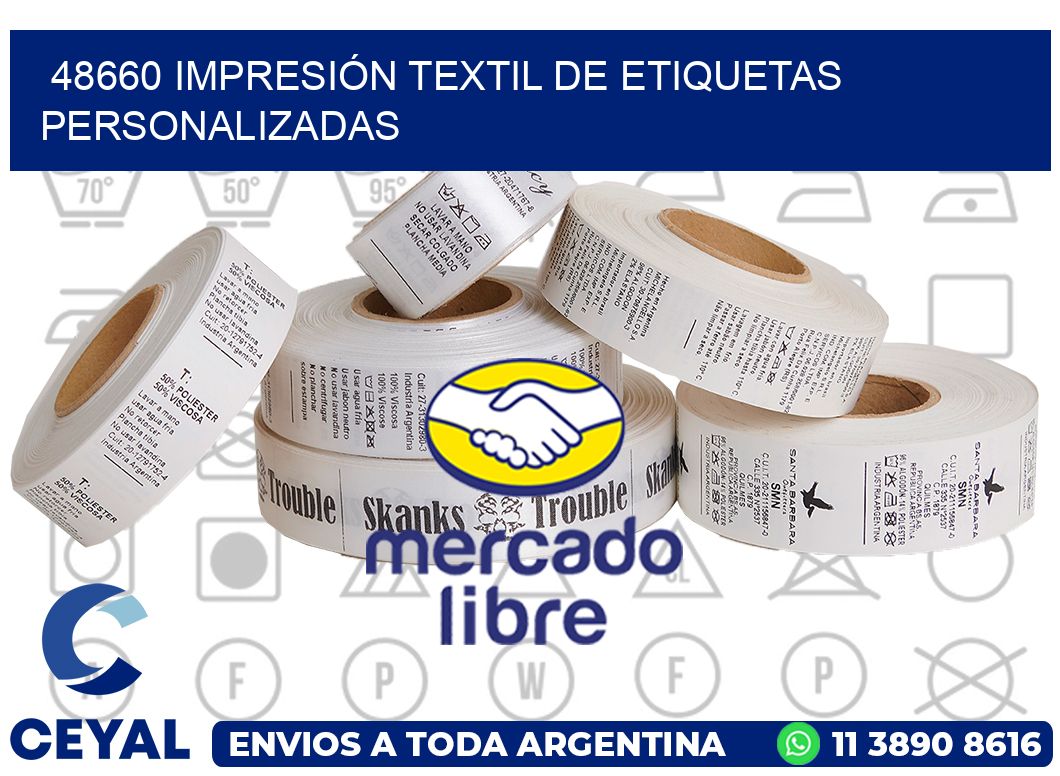 48660 IMPRESIÓN TEXTIL DE ETIQUETAS PERSONALIZADAS