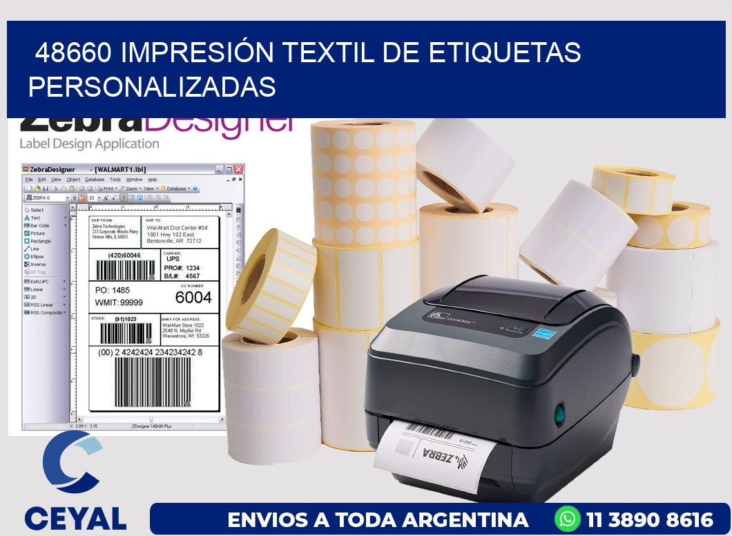 48660 IMPRESIÓN TEXTIL DE ETIQUETAS PERSONALIZADAS