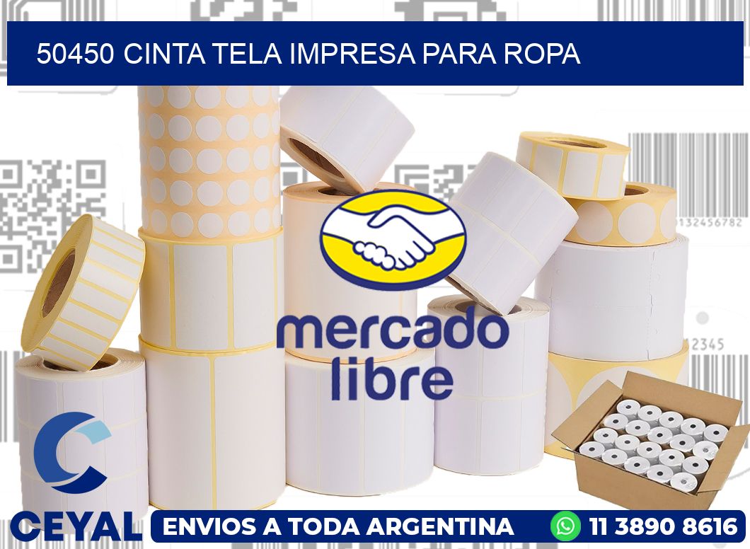 50450 CINTA TELA IMPRESA PARA ROPA