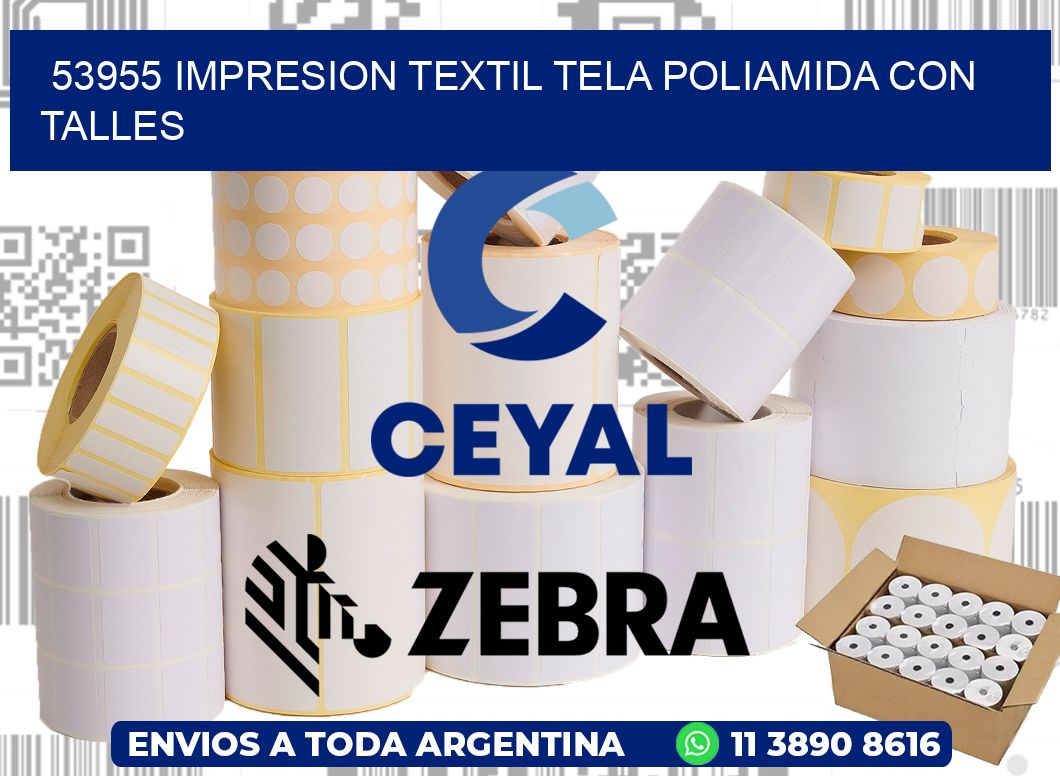 53955 IMPRESION TEXTIL TELA POLIAMIDA CON TALLES