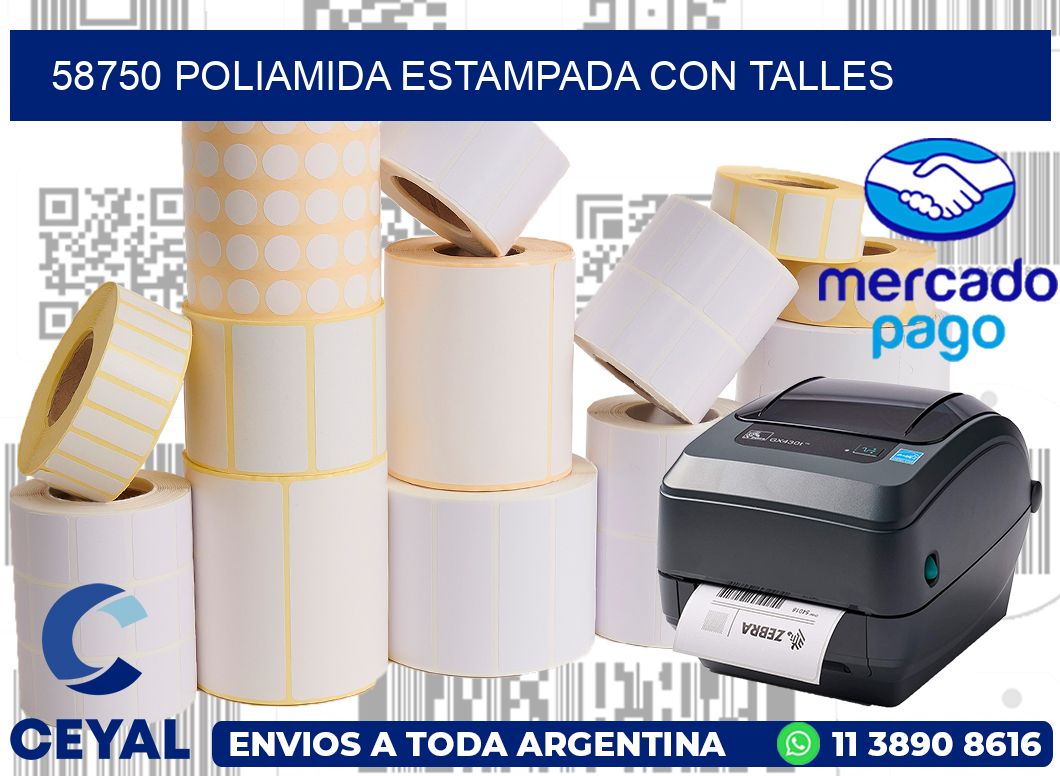 58750 POLIAMIDA ESTAMPADA CON TALLES