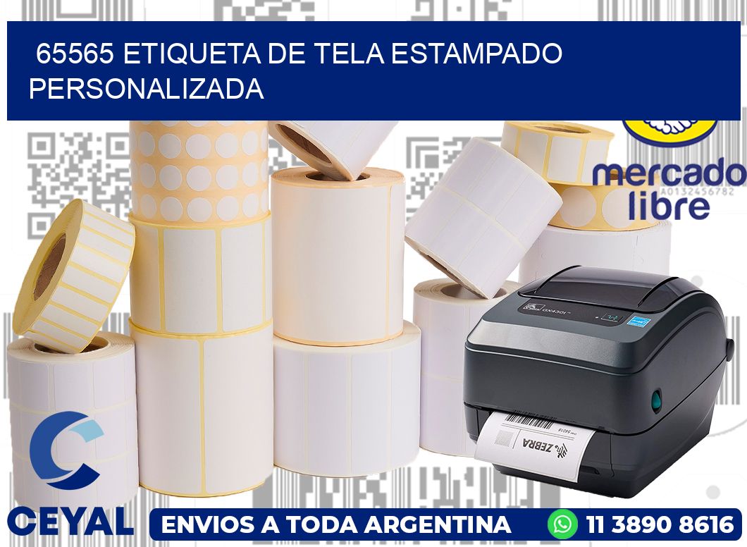 65565 ETIQUETA DE TELA ESTAMPADO PERSONALIZADA